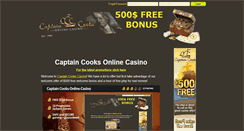 Desktop Screenshot of captaincooksonlinecasino.com